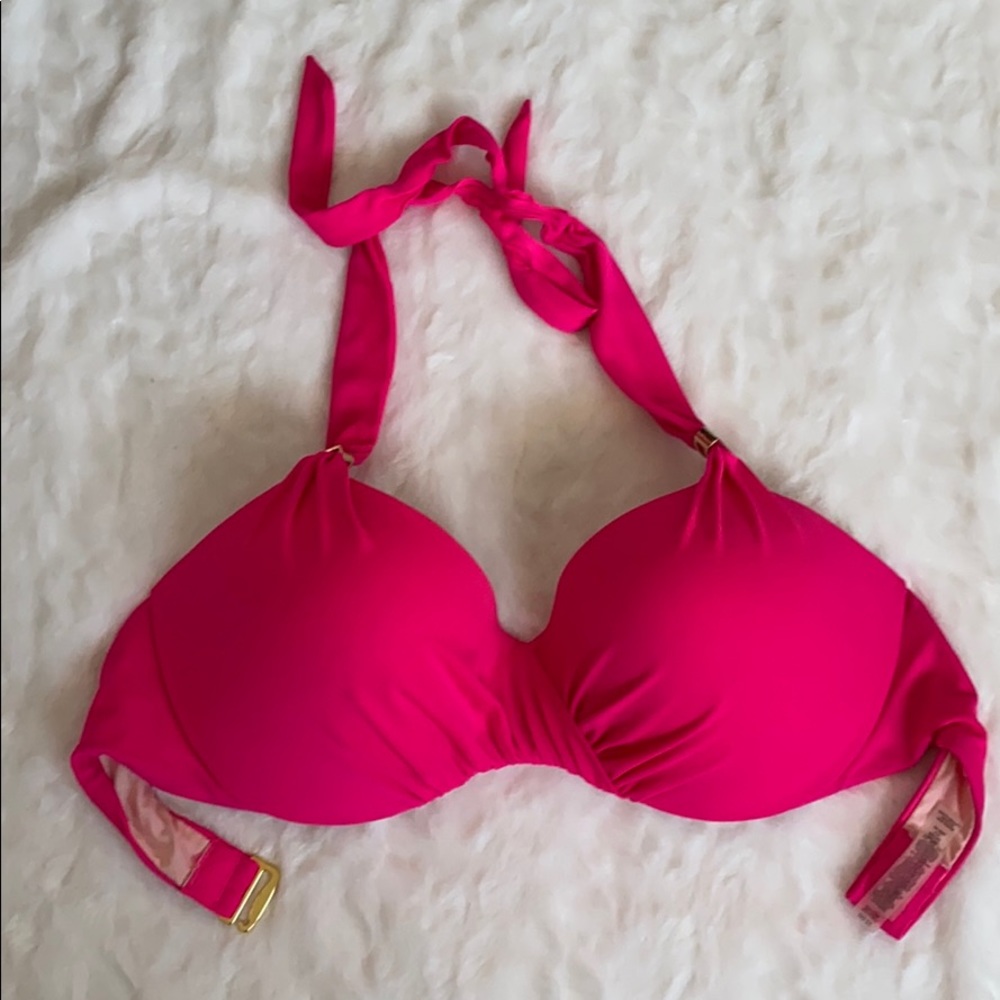 Hot pink bikini top